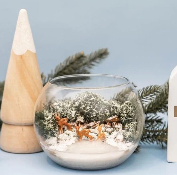 Virtual Winter Wonderland Resin Terrarium (Kit Included)